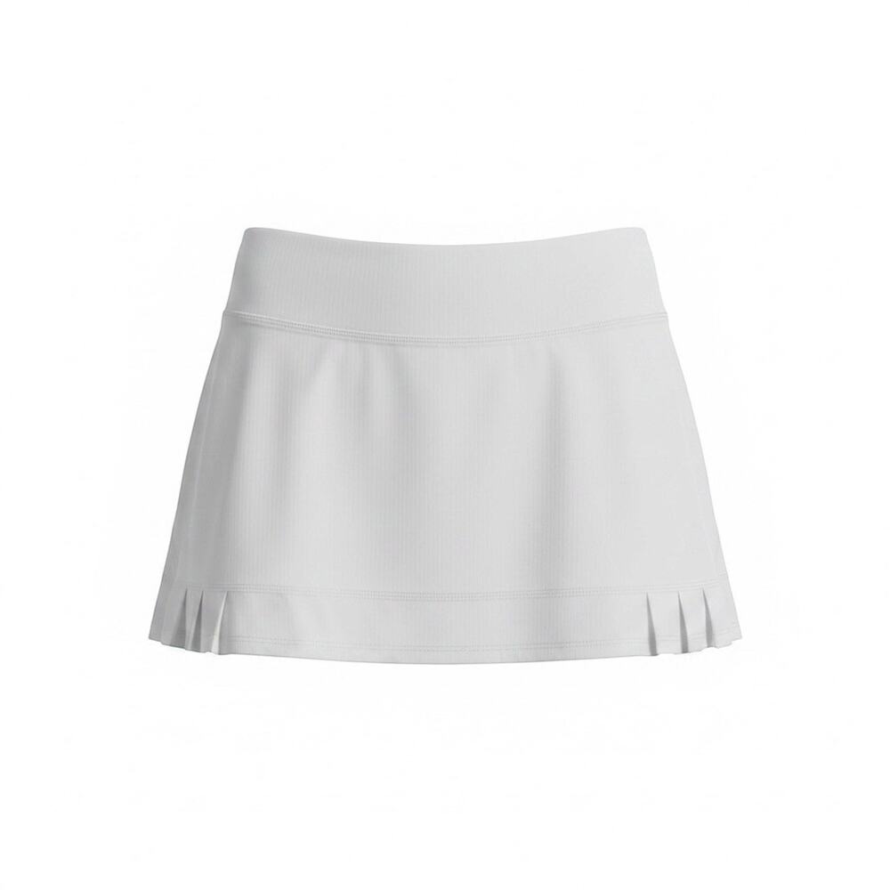 Lululemon Pace Rival Mid-Rise Skirt Size 10 White Ruffle Back Tennis Golf Sports